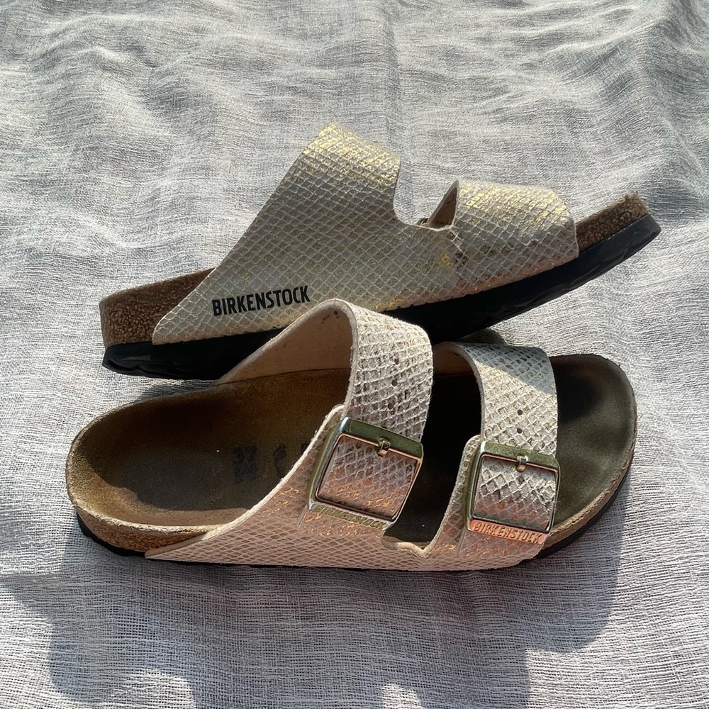 Birkenstock Arizona Shiny Python Snakeprint size 37